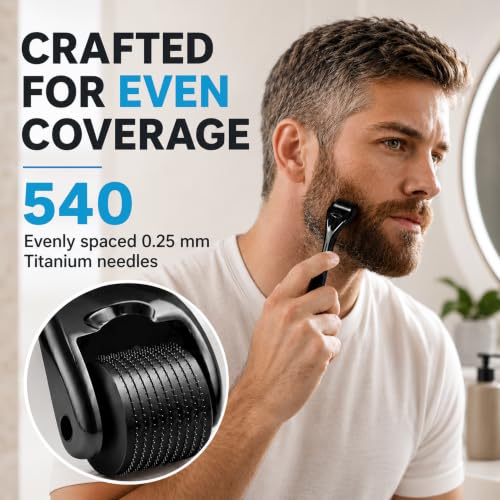Beard and Hair Derma Roller 2 Pack 0.25mm