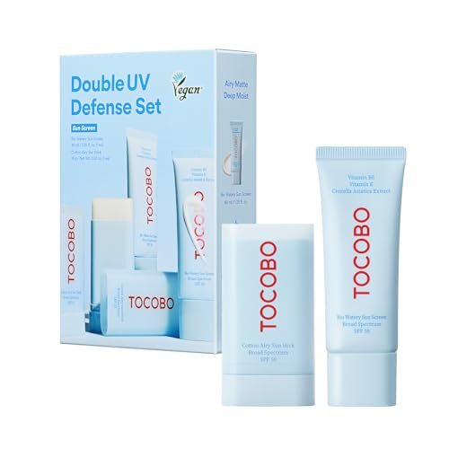 Dual UV Set, Cotton Airy Sun Stick and Bio Watery Sun Cream SPF 50 | Matte touch-up format