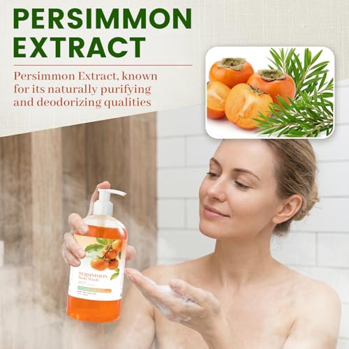 Persimmon Body Wash for Body Odor Control