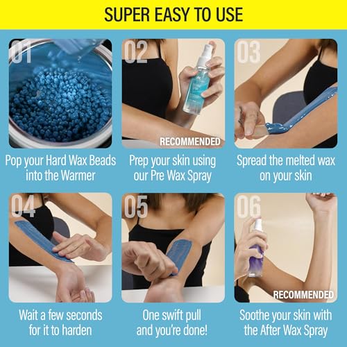 Wax Beads - Award Winning - Safe for Skin - Dermatologically Tested - At-Home Kit