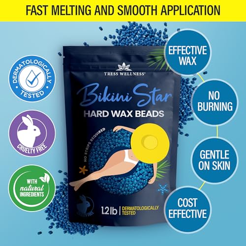 Wax Beads - Award Winning - Safe for Skin - Dermatologically Tested - At-Home Kit