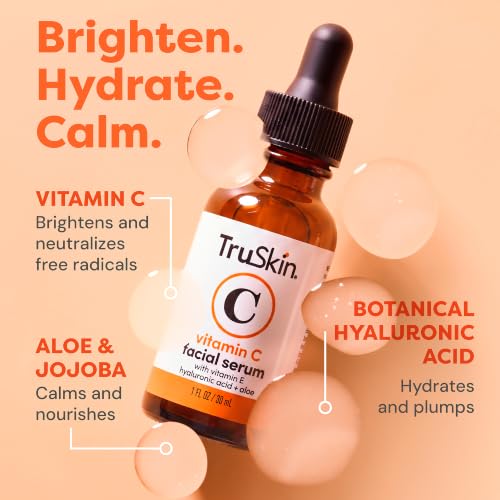 TruSkin Brightening Vitamin C Serum for Face with Hyaluronic Acid