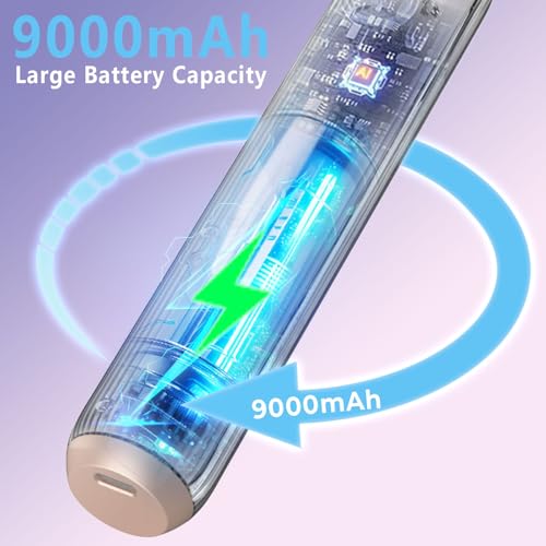 Cordless Curling Iron USB Rechargeable 9000 mAh 4 Temp