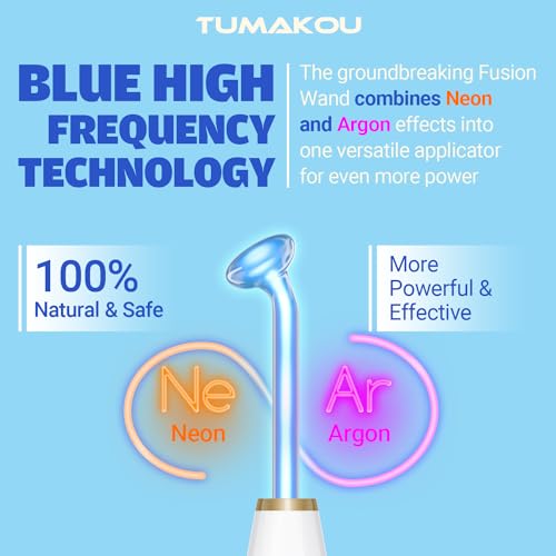 Blue High Frequency Facial Wand Device