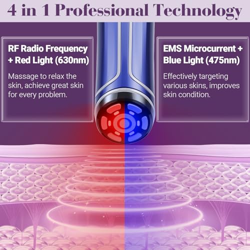 RF Radio Frequency Facial Device LED Red Light Therapy