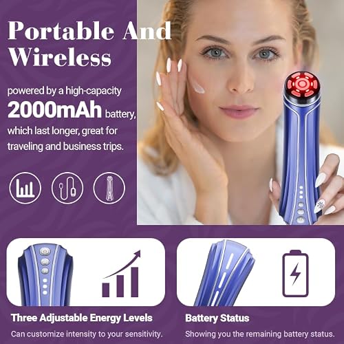 RF Radio Frequency Facial Device LED Red Light Therapy