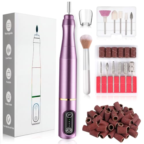 Cordless Nail Drill Electric Nail File Kit Rechargeable