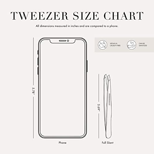 Stainless Steel Slant Tweezer