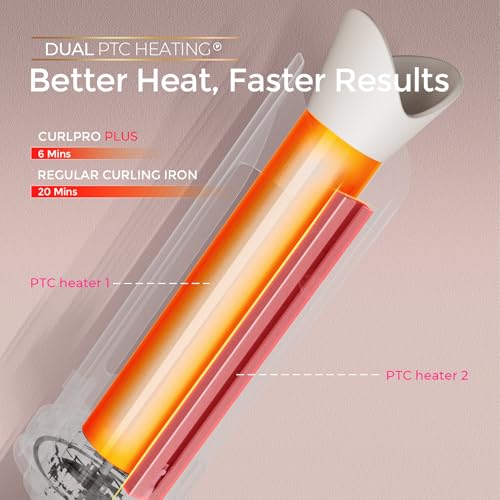 CurlPro Plus Automatic Rotating Curling Iron Long Barrel Beach Waves