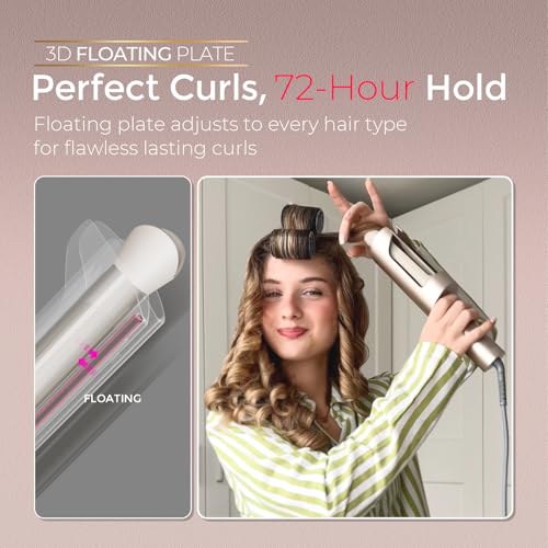 CurlPro Plus Automatic Rotating Curling Iron Long Barrel Beach Waves