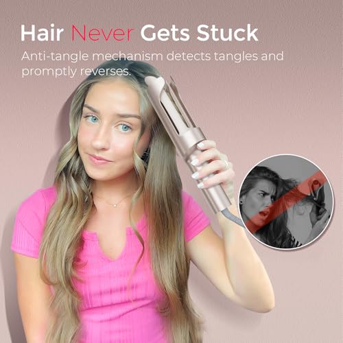 CurlPro Plus Automatic Rotating Curling Iron Long Barrel Beach Waves