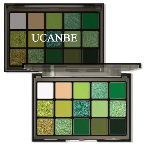 15 Color Green Eyeshadow Palette