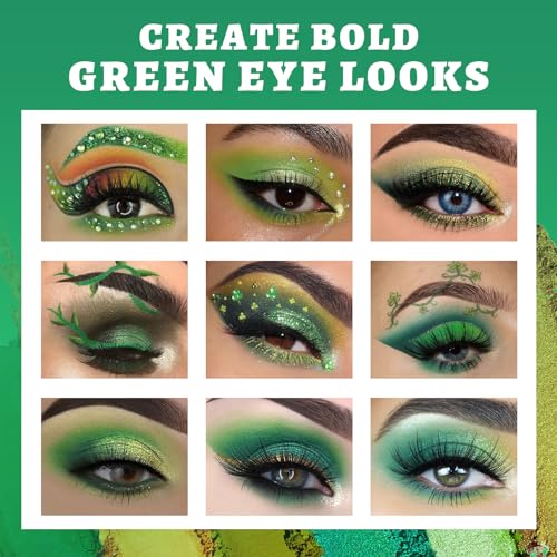 15 Color Green Eyeshadow Palette