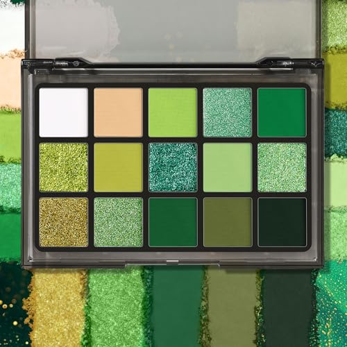 15 Color Green Eyeshadow Palette