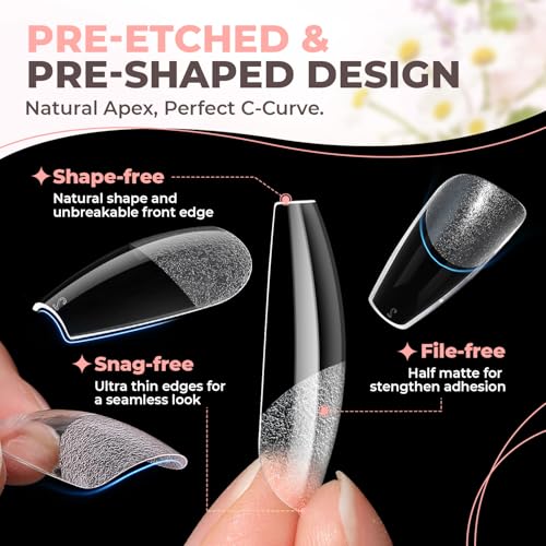 Coffin Nail Tips, 504pc