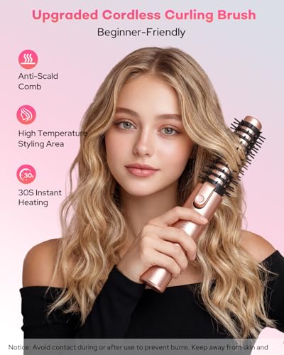 Mini Cordless Curling Iron, 1.25 Inch