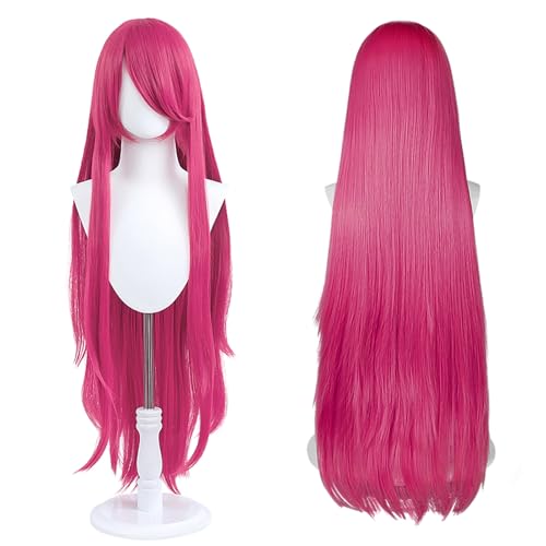 100cm Hot Pink Straight Cosplay Wig