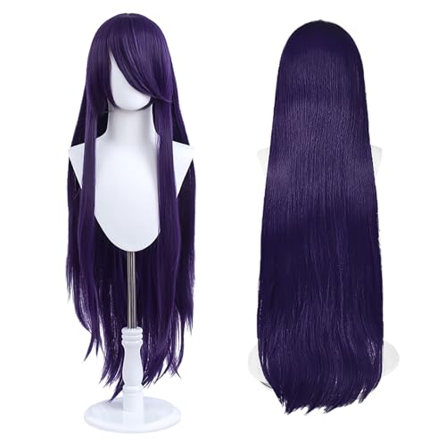 100cm Long Purple Cosplay Wig