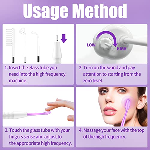 High Frequency Facial Wand Portable Handheld
