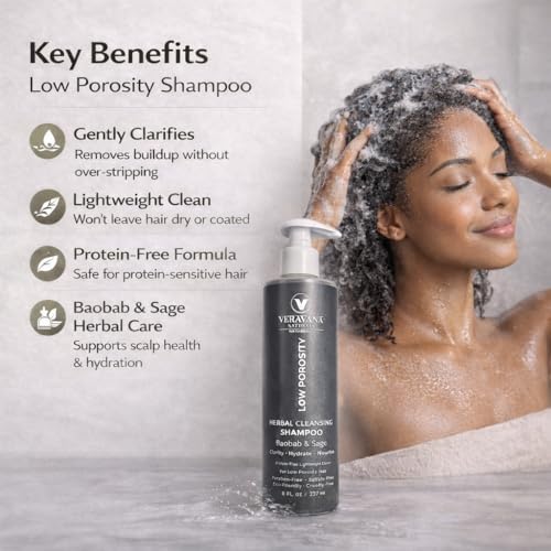 Veravana Naturals Low Porosity Herbal Cleansing Shampoo