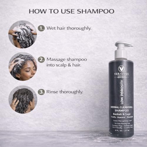 Veravana Naturals Low Porosity Herbal Cleansing Shampoo
