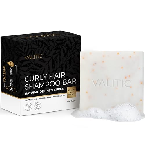 Curly Hair Wave Shampoo Bar, Keratin and Biotin Solid Shampoo Bar