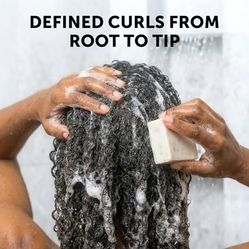 Curly Hair Wave Shampoo Bar, Keratin and Biotin Solid Shampoo Bar