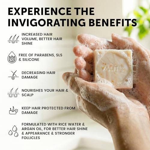 Curly Hair Wave Shampoo Bar, Keratin and Biotin Solid Shampoo Bar