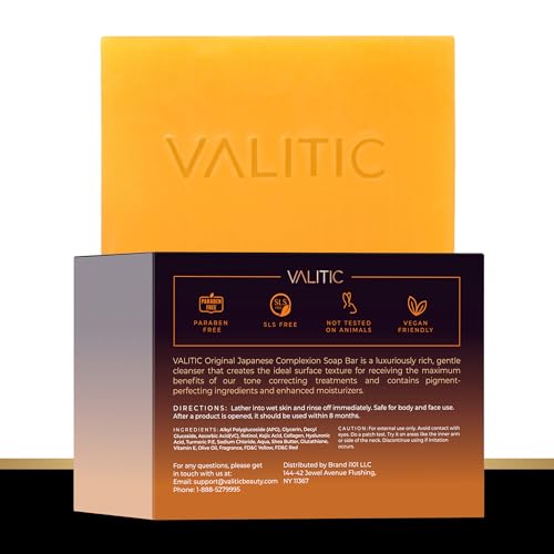 Kojic Acid Soap for Hyperpigmentation - with Glutathione, Collagen & Vitamin C - Advanced Soap Bars with Turmeric - Original Japanese Complex for Dark Spot Correction - 2 P