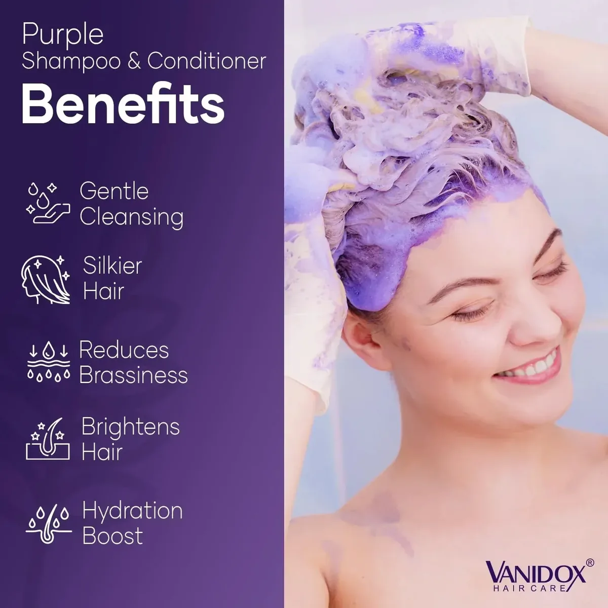 Purple Shampoo and Conditioner Set