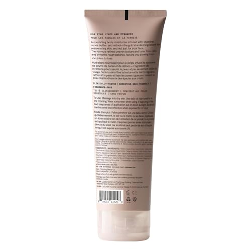 Press Restart Retinol Body Lotion - Cocoa Butter + Squalane Moisturizer for Dry Skin - Fir