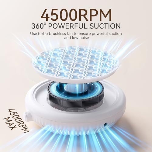 9 Inch Nail Dust Collector 360 Degree Vacuum for Acrylic Nails