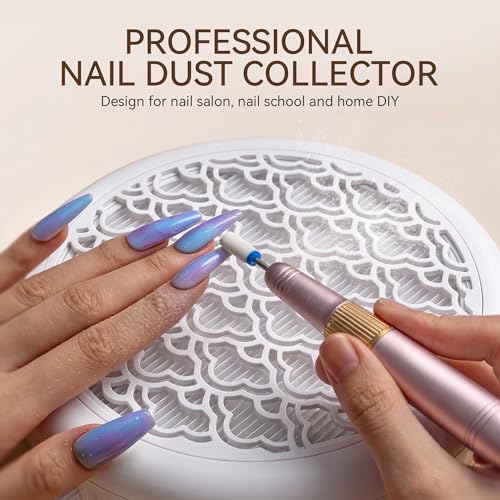 9 Inch Nail Dust Collector 360 Degree Vacuum for Acrylic Nails