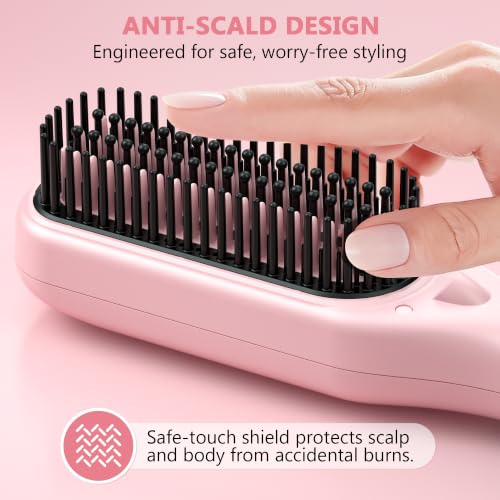 Steam Ionic Straightening Brush for Women