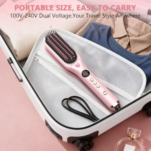 Steam Ionic Straightening Brush for Women