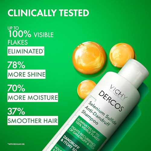 Dercos Dandruff Shampoo, Antifungal Itchy Scalp Treatment