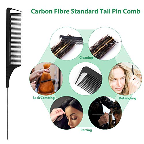 Round Brush Bamboo Natural Boar Bristle