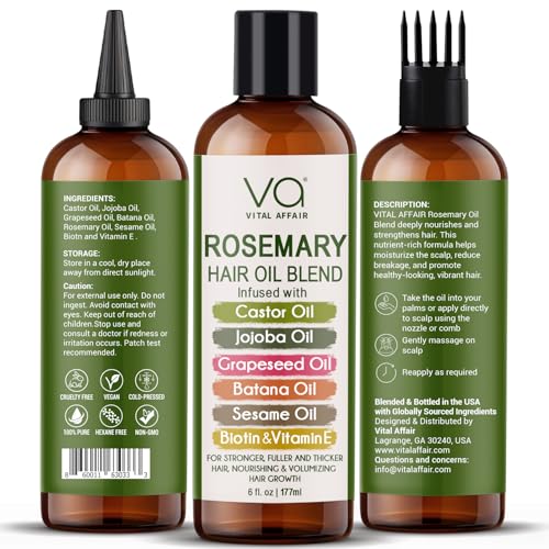 Blend Of Pure Rosemary Oil For Hair Growth 6 Fl Oz