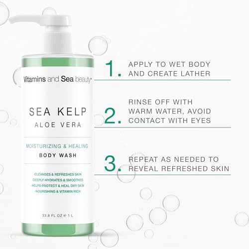 Moisturizing & Healing Body Wash with Sea Kelp & Aloe Vera