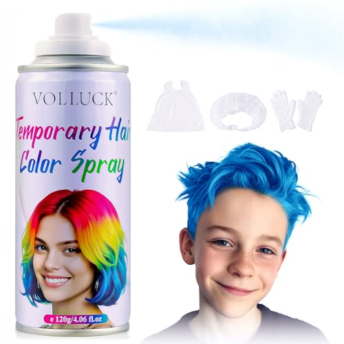 Blue Hair Spray Temporary