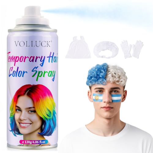 Blue Hair Spray Temporary