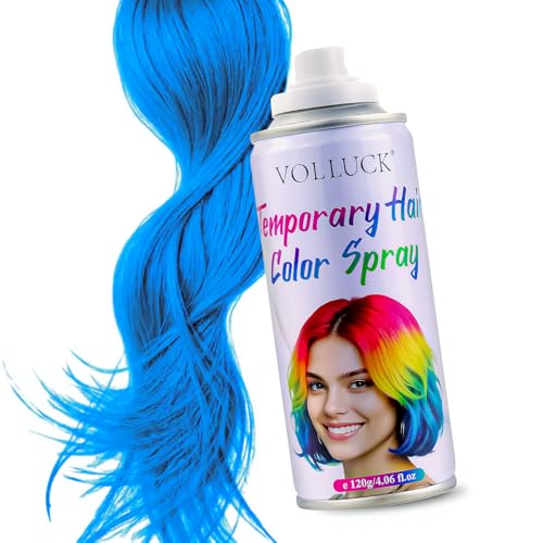 Blue Hair Spray Temporary