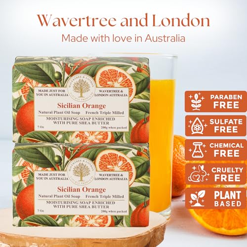 Sicilian Orange Scented Natural Soap (2 Bars)