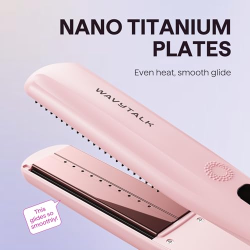 Steam Hair Straightener Steam Sesh Flat Iron Less Heat Damage