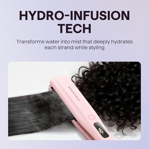 Steam Hair Straightener Steam Sesh Flat Iron Less Heat Damage