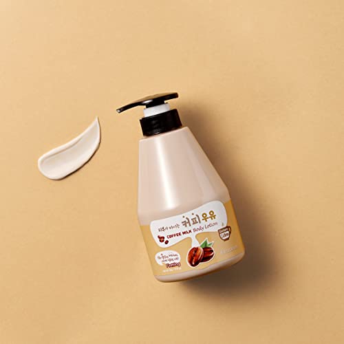 Kwailnara Coffee Milk Body Lotion & Body Wash Set – Moisturizing & Energizing Korean Skinc