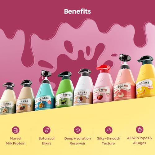 Kwailnara Oat Milk Body Lotion & Body Wash Set – Moisturizing & Revitalizing Korean Skinca