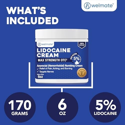 5% Lidocaine Numbing Cream