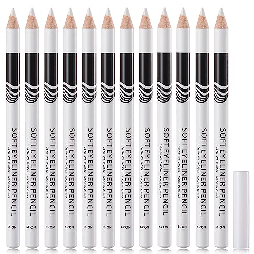 12 PCS White Eyeliner Pencils