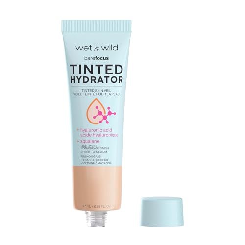 Bare Focus Tinted Hydrator Tinted Skin Veil, Lightweight Buildable Cover